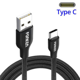 Câble USB Type C 1m tressé, Fonken
