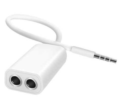 Câble double jack blanc pour écouteurs - Seb high-tech