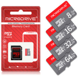 Carte Micro SD 8, 16, 32, 64, 128GB