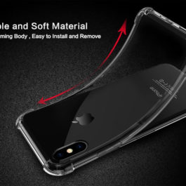 Coque protection résistante coussin air, TPU pour iPhone X et Xs