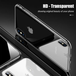 Coque de protection transparente, TPU pour iPhone X et Xs