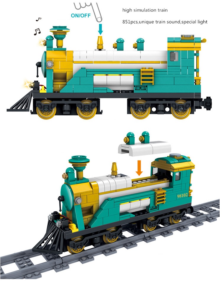 Train Vapeur - Abrick Abrick : King Jouet, Lego, briques et blocs Abrick -  Jeux de construction