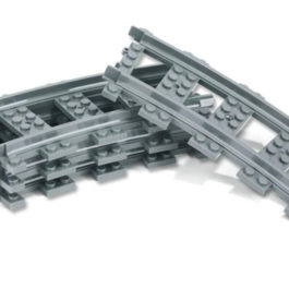 Lego 10pcs Rails Virage Courbe Gris, Kazi