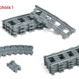 Lego Rail à la pièce, Gris, Kazi