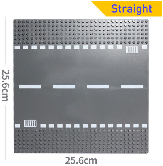 Lego - Plaque de route - ligne droite