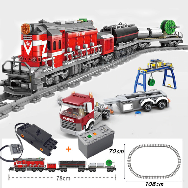 Décennie s de construction MOC compatibles avec LEGO, rail, voiture, train,  moteur, bricolage, piste, proxy, RC