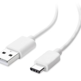 Câble USB Type C 1m Blanc, donnée et charge rapide