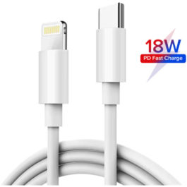 Câble USB Type C vers Lightning,1m Blanc, donnée et charge rapide (iPhone)