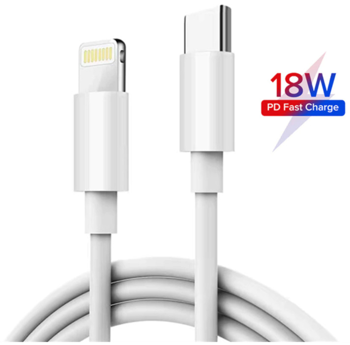 Câble USB Type C vers Lightning,1m Blanc, donnée et charge rapide (iPhone)  - Seb high-tech
