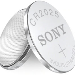 Pile bouton 3V CR2025, 20×2,5 mm, Sony