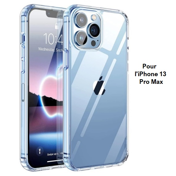 Coque de protection transparente, TPU pour iPhone 13 Pro Max - Seb high-tech