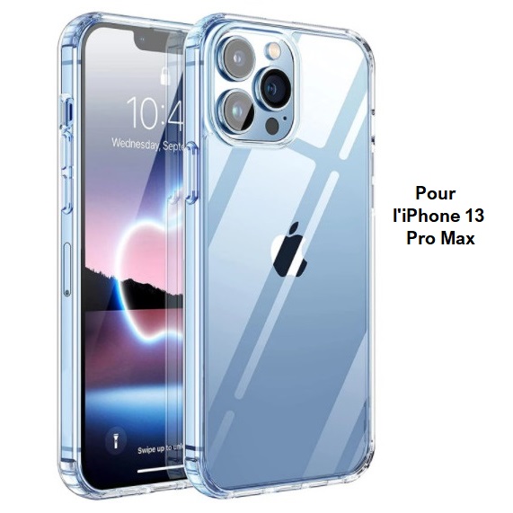 Coque de protection transparente, TPU pour iPhone 13 Pro Max - Seb