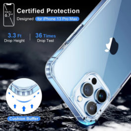 Coque de protection transparente, TPU pour iPhone 13 Pro Max