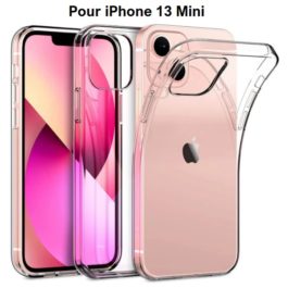 Coque de protection transparente, TPU pour iPhone 13 Mini