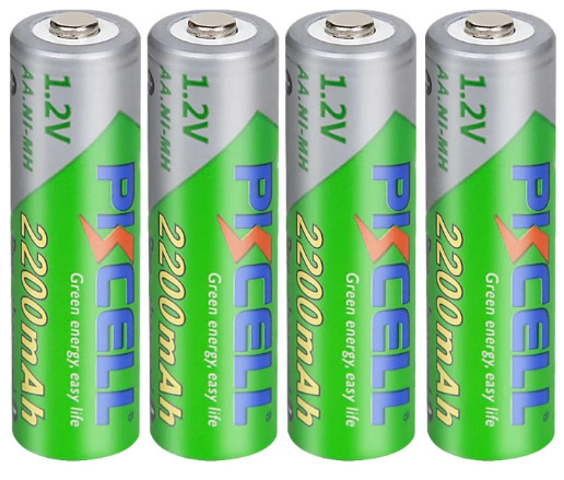 Pile rechargeable AA, 1.2v, NI-MH, 2200mAh, PKCELL - Seb high-tech